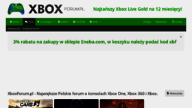 What Xboxforum.pl website looked like in 2020 (3 years ago)