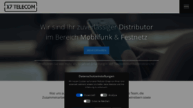 What X7-telecom.de website looked like in 2020 (3 years ago)
