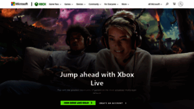 What Xboxlive.com website looked like in 2020 (3 years ago)
