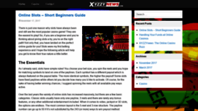 What Xyzzynews.com website looked like in 2020 (3 years ago)