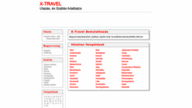 What X-travel.hu website looked like in 2020 (3 years ago)