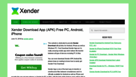 What Xenderdownloadapp.com website looked like in 2020 (3 years ago)