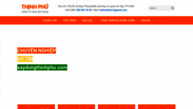 What Xaydungthinhphu.com website looked like in 2020 (3 years ago)