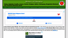 What Xiclassadmissiongovbd.com website looked like in 2020 (3 years ago)