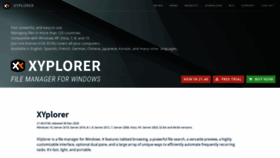 What Xyplorer.com website looked like in 2021 (3 years ago)