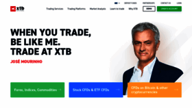What Xtb.com website looked like in 2021 (4 years ago)