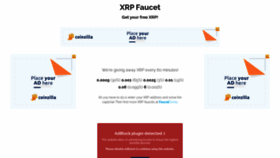 What Xrpfaucet.info website looked like in 2021 (3 years ago)