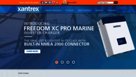 What Xantrex.com website looked like in 2021 (3 years ago)