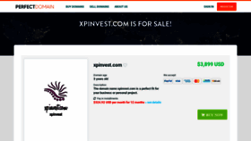 What Xpinvest.com website looked like in 2021 (3 years ago)