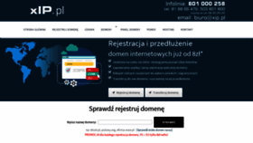 What Xip.pl website looked like in 2021 (3 years ago)