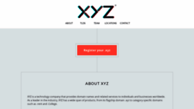 What Xyz.xyz website looked like in 2021 (4 years ago)