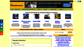 What Xcolectivo.com.ar website looked like in 2021 (3 years ago)