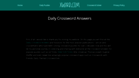 What Xword.com website looked like in 2021 (3 years ago)