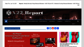 What X22report.com website looked like in 2021 (2 years ago)