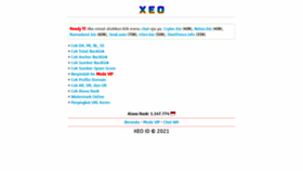 What Xeo.my.id website looked like in 2021 (2 years ago)