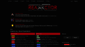 What Xreactor.org website looked like in 2021 (2 years ago)
