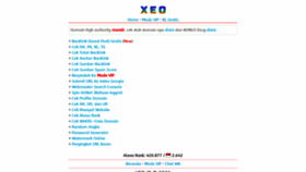 What Xeo.my.id website looked like in 2021 (2 years ago)
