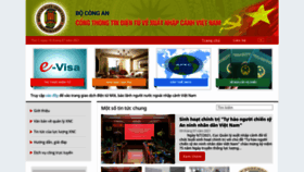 What Xuatnhapcanh.gov.vn website looked like in 2021 (2 years ago)