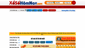 What Xosohomnay.com.vn website looked like in 2021 (2 years ago)