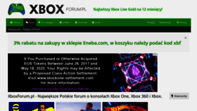 What Xboxforum.pl website looked like in 2021 (2 years ago)