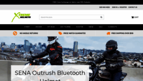 What Xtremehelmets.com website looked like in 2021 (3 years ago)
