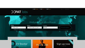 What Xpatjobs.ru website looked like in 2021 (2 years ago)