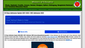 What Xiclassadmissiongovbd.com website looked like in 2022 (2 years ago)