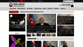 What Xalqqazeti.com website looked like in 2022 (2 years ago)