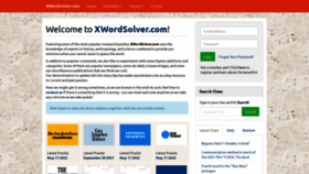 What Xwordsolver.com website looked like in 2022 (2 years ago)