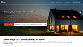 What Xome.com website looked like in 2022 (1 year ago)