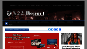 What X22report.com website looked like in 2022 (1 year ago)