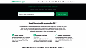 What X2download.app website looked like in 2022 (1 year ago)