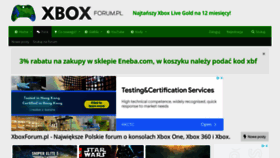 What Xboxforum.pl website looked like in 2022 (1 year ago)