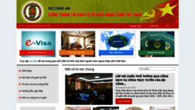 What Xuatnhapcanh.gov.vn website looked like in 2022 (1 year ago)
