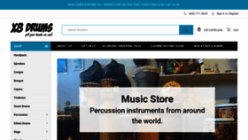 What X8drums.com website looked like in 2022 (1 year ago)