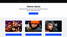 What Xtreme-gacha.com website looked like in 2022 (1 year ago)