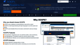 What Xoops.org website looked like in 2022 (2 years ago)