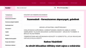 What Xszemesbolt.hu website looked like in 2022 (1 year ago)