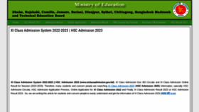 What Xiclassadmissiongovbd.com website looked like in 2022 (1 year ago)