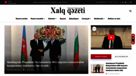 What Xalqqazeti.com website looked like in 2023 (1 year ago)