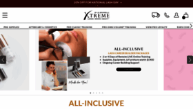 What Xtremelashes.com website looked like in 2023 (1 year ago)