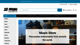 What X8drums.com website looked like in 2023 (1 year ago)