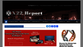What X22report.com website looked like in 2023 (This year)
