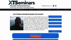 What Xtseminars.co.uk website looked like in 2023 (This year)