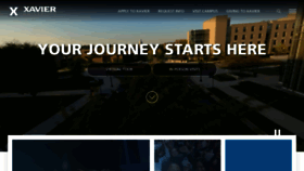What Xavier.edu website looked like in 2023 (This year)