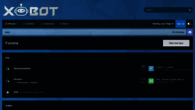 What Xobot.org website looked like in 2023 (This year)