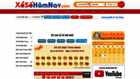 What Xosohomnay.com.vn website looked like in 2023 (This year)
