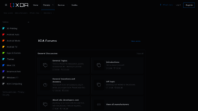 What Xdaforums.com website looked like in 2023 (2 years ago)