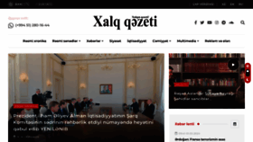 What Xalqqazeti.com website looks like in 2024 