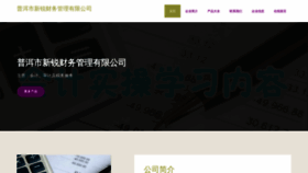 What Xinruicaiwu.com website looks like in 2024 